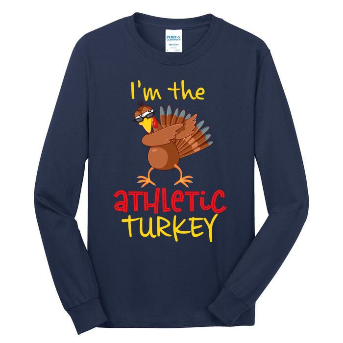 Athletic Turkey Matching Family Group Thanksgiving Party Tall Long Sleeve T-Shirt