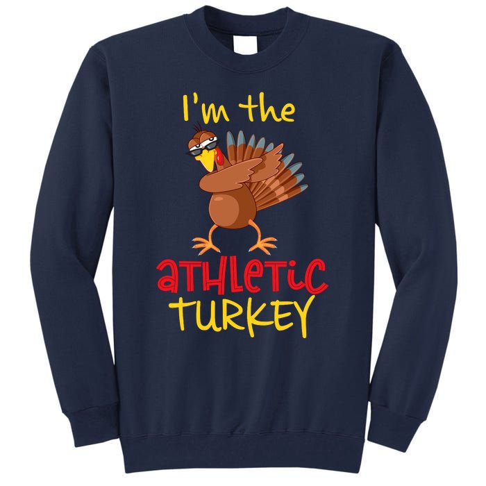 Athletic Turkey Matching Family Group Thanksgiving Party Tall Sweatshirt