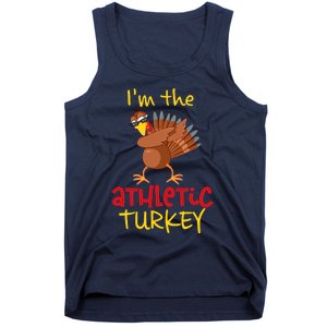 Athletic Turkey Matching Family Group Thanksgiving Party Tank Top