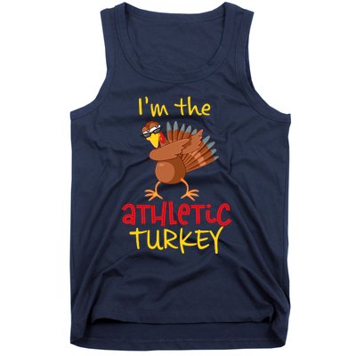 Athletic Turkey Matching Family Group Thanksgiving Party Tank Top