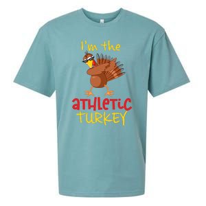 Athletic Turkey Matching Family Group Thanksgiving Party Sueded Cloud Jersey T-Shirt