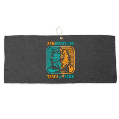 Armwrestling ThatS My Game Arm Wrestle I Arm Wrestler Large Microfiber Waffle Golf Towel