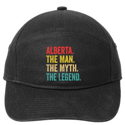 Alberta The Man The Myth The Legend 7-Panel Snapback Hat