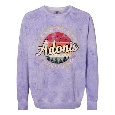 Adonis The Man The Myth The Legend Personalized Name Colorblast Crewneck Sweatshirt