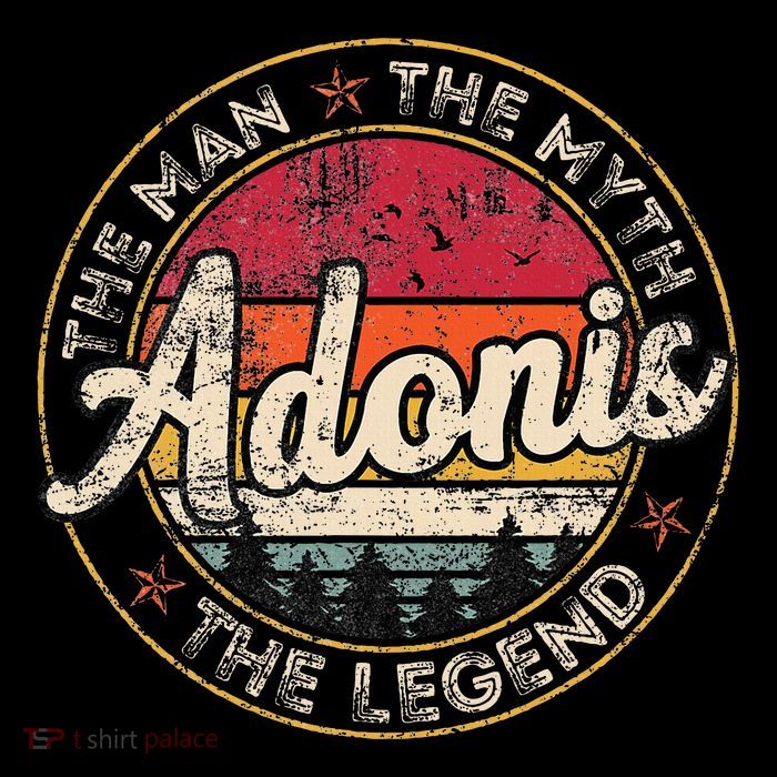 Adonis The Man The Myth The Legend Personalized Name Full-Length Apron With Pockets