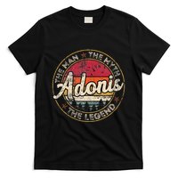 Adonis The Man The Myth The Legend Personalized Name T-Shirt