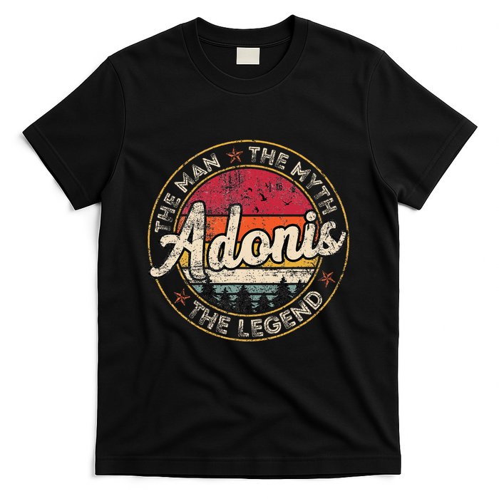 Adonis The Man The Myth The Legend Personalized Name T-Shirt