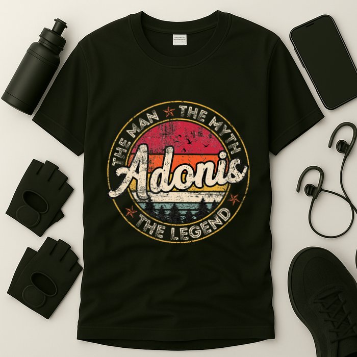Adonis The Man The Myth The Legend Personalized Name T-Shirt