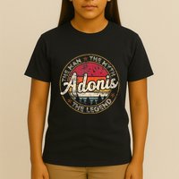 Adonis The Man The Myth The Legend Personalized Name T-Shirt