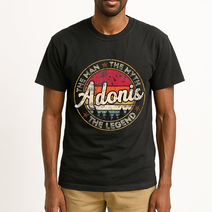 Adonis The Man The Myth The Legend Personalized Name Tall T-Shirt