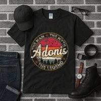 Adonis The Man The Myth The Legend Personalized Name Tall T-Shirt