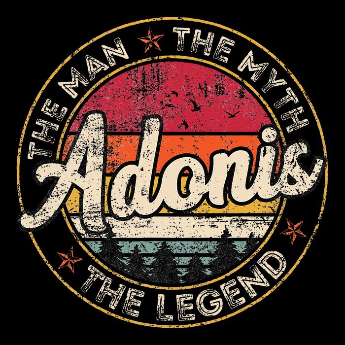 Adonis The Man The Myth The Legend Personalized Name 16 in Basic Backpack