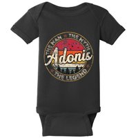 Adonis The Man The Myth The Legend Personalized Name Baby Bodysuit