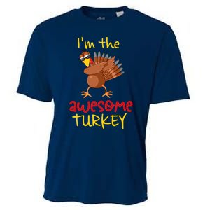 Awesome Turkey Matching Family Group Thanksgiving Party Cooling Performance Crew T-Shirt