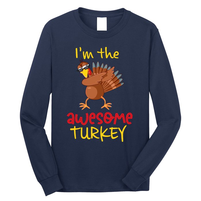 Awesome Turkey Matching Family Group Thanksgiving Party Long Sleeve Shirt