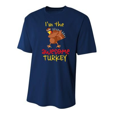 Awesome Turkey Matching Family Group Thanksgiving Party Youth Performance Sprint T-Shirt