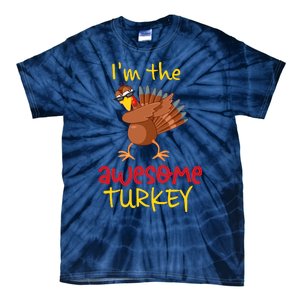 Awesome Turkey Matching Family Group Thanksgiving Party Tie-Dye T-Shirt