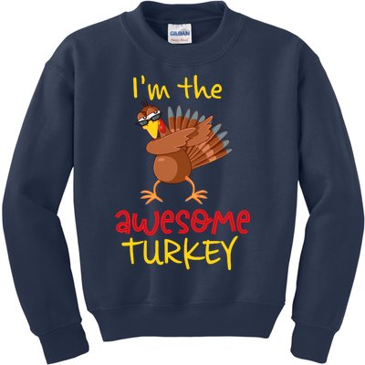 Awesome Turkey Matching Family Group Thanksgiving Party Kids Sweatshirt