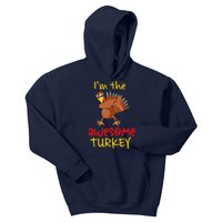 Awesome Turkey Matching Family Group Thanksgiving Party Kids Hoodie