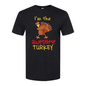 Awesome Turkey Matching Family Group Thanksgiving Party Softstyle CVC T-Shirt