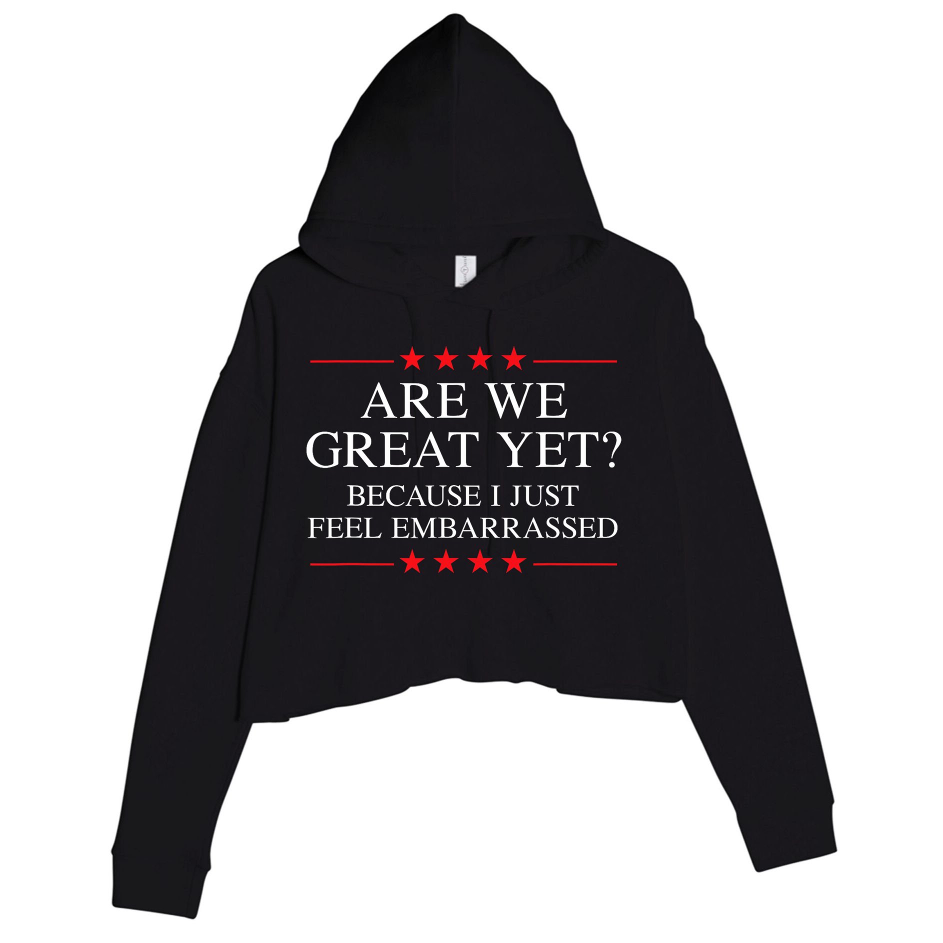 Anti Trump Merchandise For Liberals  Crop Fleece Hoodie