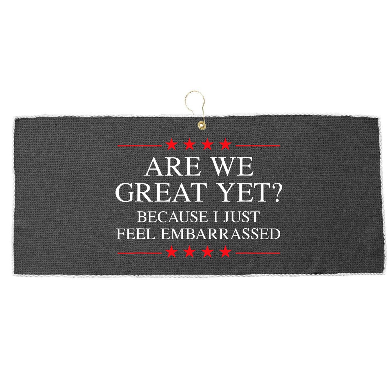 Anti Trump Merchandise For Liberals  Large Microfiber Waffle Golf Towel