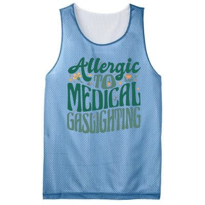 Allergic To Medical Gaslighting Funny Mesh Reversible Basketball Jersey Tank