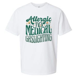 Allergic To Medical Gaslighting Funny Sueded Cloud Jersey T-Shirt