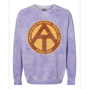 Appalachian Trail Marker Retro National Scenic Trail Colorblast Crewneck Sweatshirt