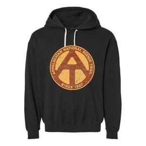 Appalachian Trail Marker Retro National Scenic Trail Garment-Dyed Fleece Hoodie