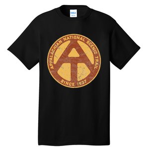 Appalachian Trail Marker Retro National Scenic Trail Tall T-Shirt