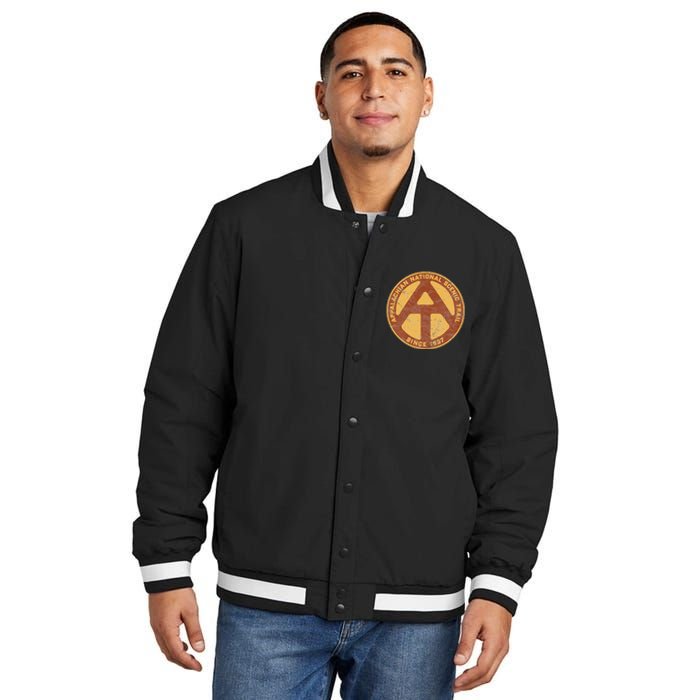 Appalachian Trail Marker Retro National Scenic Trail Insulated Varsity Jacket