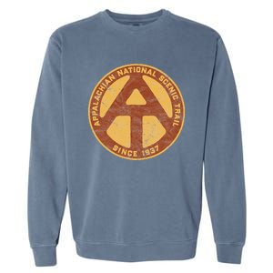 Appalachian Trail Marker Retro National Scenic Trail Garment-Dyed Sweatshirt