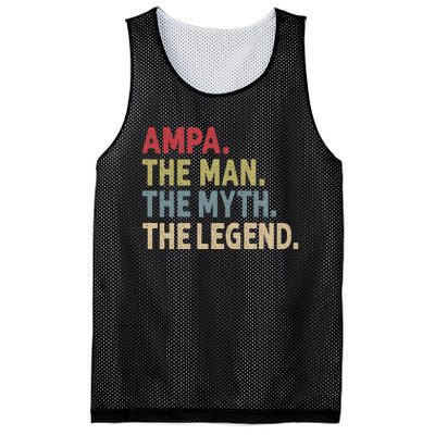 Ampa The Man The Myth The Legend Grandpa FatherS Day Mesh Reversible Basketball Jersey Tank