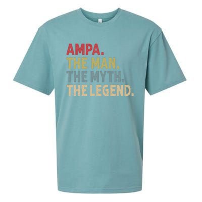 Ampa The Man The Myth The Legend Grandpa FatherS Day Sueded Cloud Jersey T-Shirt