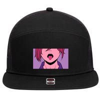 Anime The Mouth Is The Source Of Disaster 7 Panel Mesh Trucker Snapback Hat