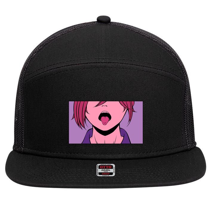 Anime The Mouth Is The Source Of Disaster 7 Panel Mesh Trucker Snapback Hat
