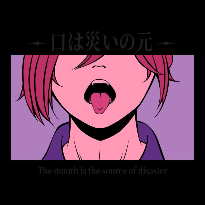 Anime The Mouth Is The Source Of Disaster Bag