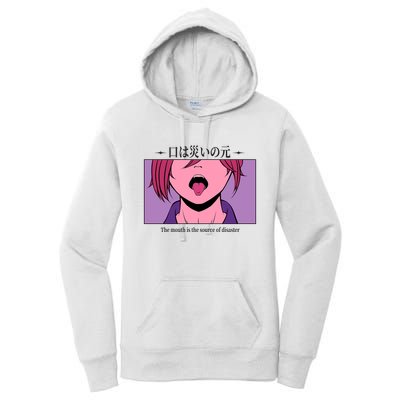Anime The Mouth Is The Source Of Disaster Women's Pullover Hoodie