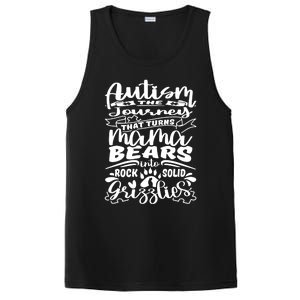 Autism Turns Mama Bear Into Grizzlies Autism Mom Awareness Gift PosiCharge Competitor Tank