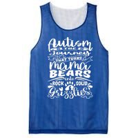 Autism Turns Mama Bear Into Grizzlies Autism Mom Awareness Gift Mesh Reversible Basketball Jersey Tank