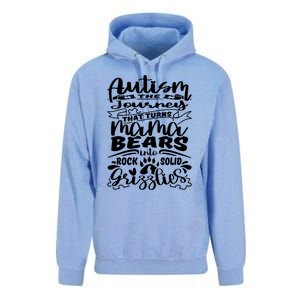 Autism Turns Mama Bear Into Grizzlies Autism Mom Awareness Gift Unisex Surf Hoodie