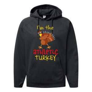 Athletic Turkey Matching Family Group Thanksgiving Party Performance Fleece Hoodie