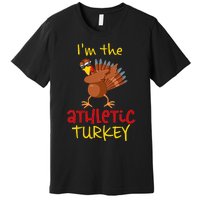 Athletic Turkey Matching Family Group Thanksgiving Party Premium T-Shirt