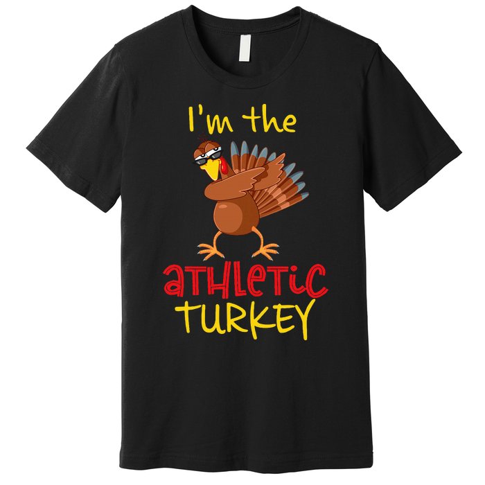 Athletic Turkey Matching Family Group Thanksgiving Party Premium T-Shirt