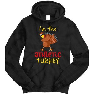 Athletic Turkey Matching Family Group Thanksgiving Party Tie Dye Hoodie