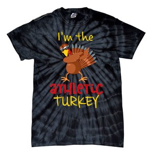 Athletic Turkey Matching Family Group Thanksgiving Party Tie-Dye T-Shirt