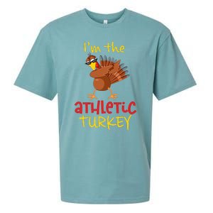 Athletic Turkey Matching Family Group Thanksgiving Party Sueded Cloud Jersey T-Shirt