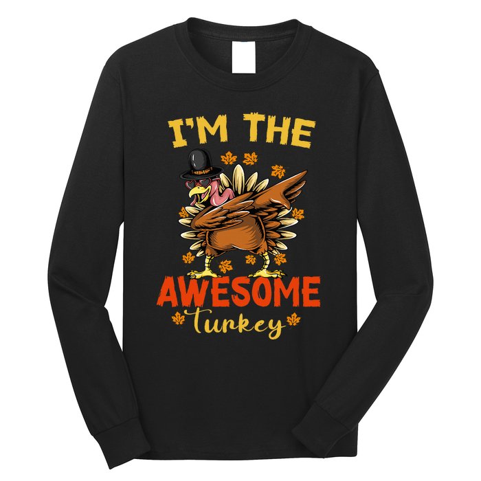 Awesome Turkey Matching Family Group Thanksgiving Party PJ Long Sleeve Shirt