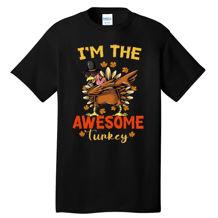 Awesome Turkey Matching Family Group Thanksgiving Party PJ Tall T-Shirt